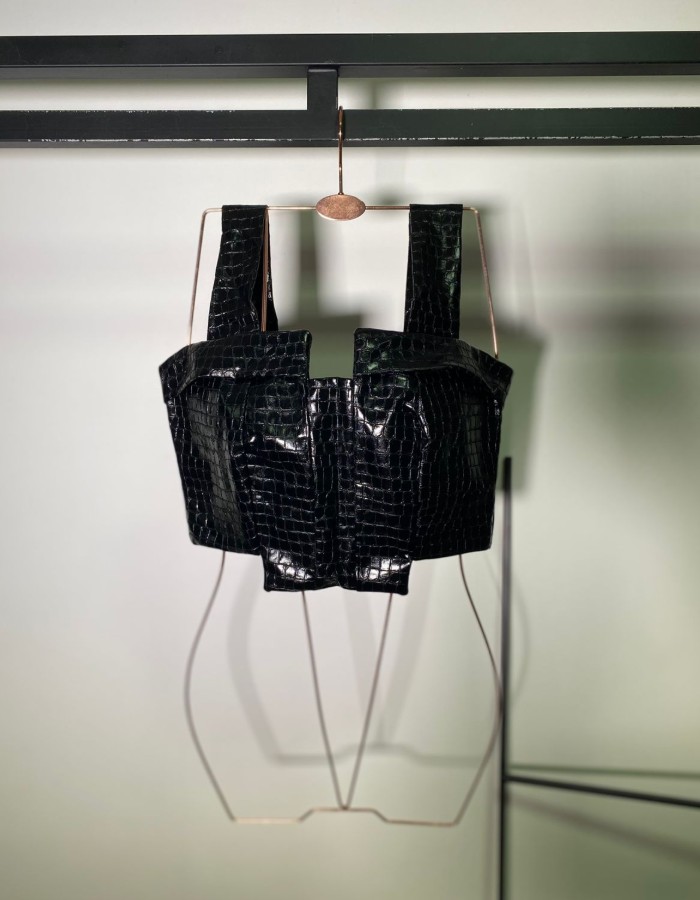 CROPPED CURTO CROCO