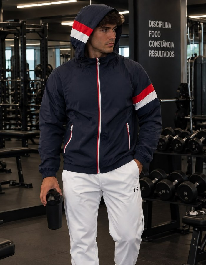 corta vento masculino impermeavel importado America 75