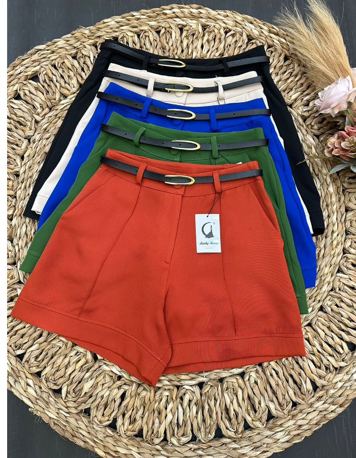 SHORT ALFAIATARIA  C/ CINTO