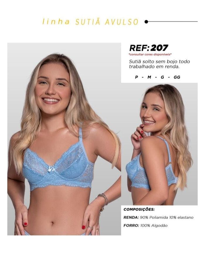 SUTIÃ SEM BOJO COM ARO