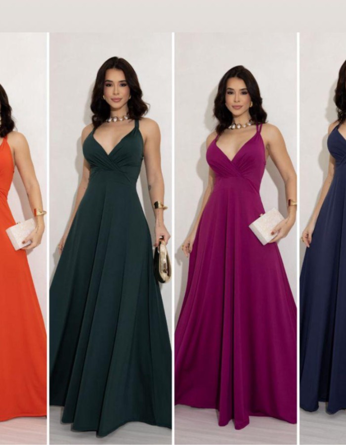 Vestido alça cruzada