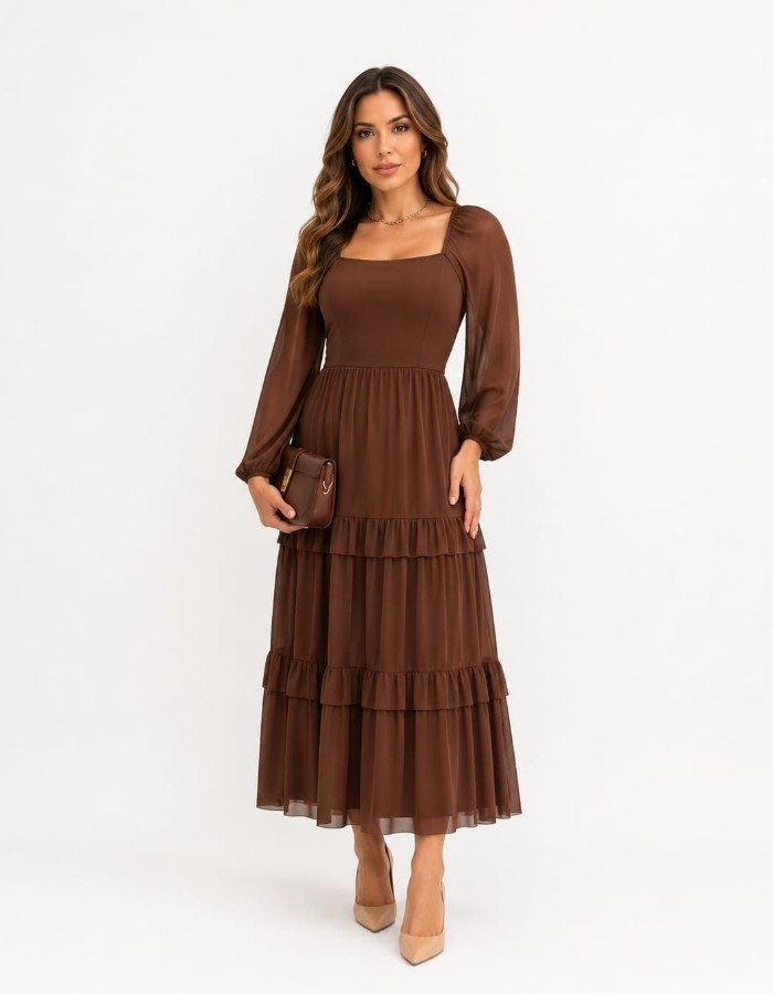 VESTIDO EVELY MANGA LONGA