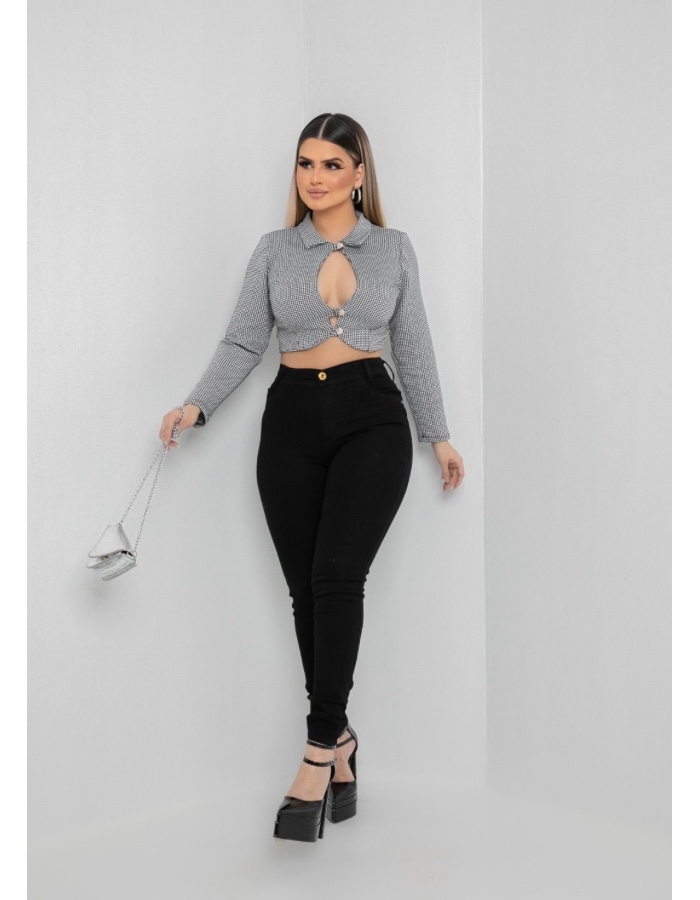 CALÇA SLIM PRETA