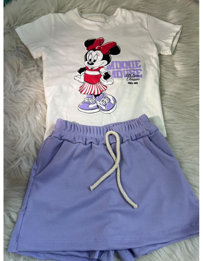 Conjunto short saia minei com bolso 