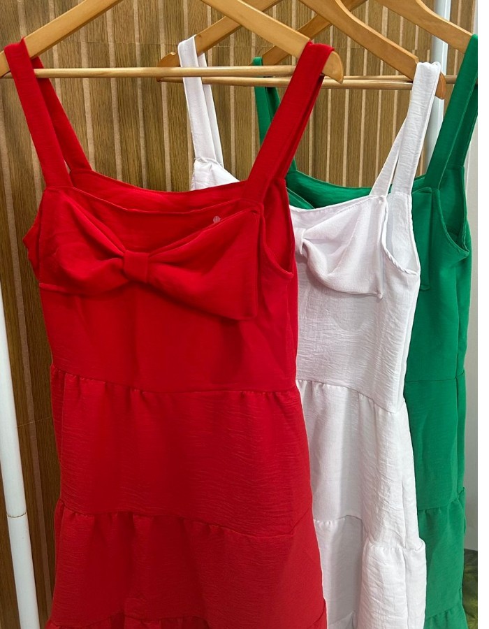 VESTIDO LAÇO CREPE DUNA