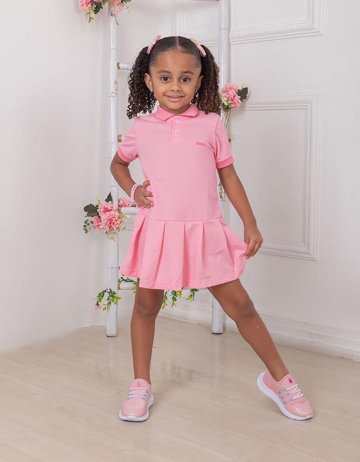 VESTIDO GOLA POLO EM PIQUET