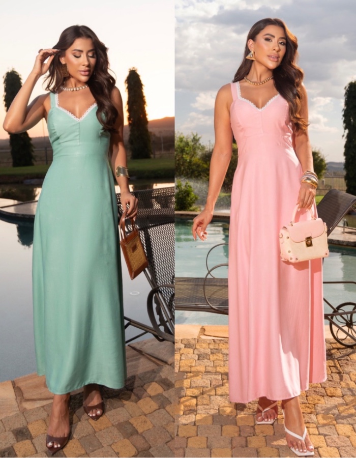 VESTIDO LISO 