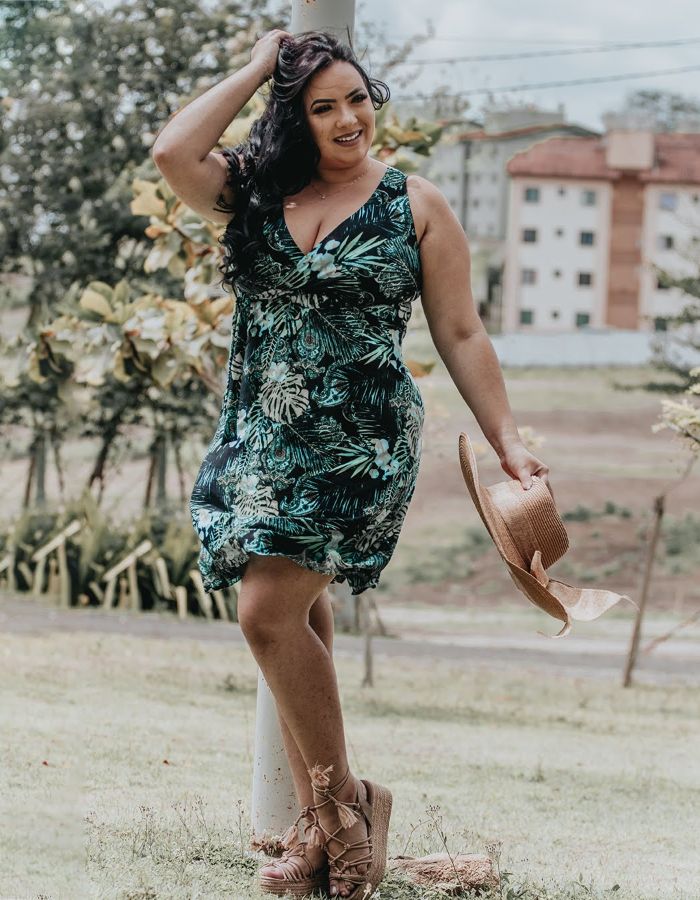 VESTIDO CURTO TRANSPASSADO - TAM G