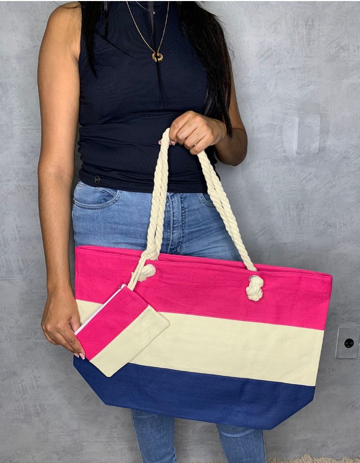 Bolsa Tricolor G + Necessaire 