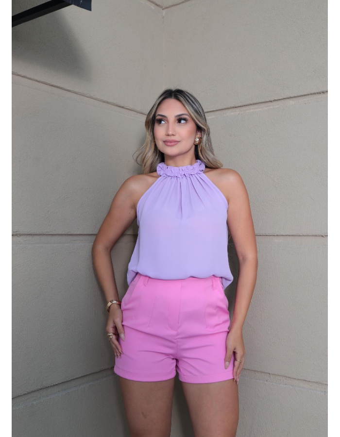 Blusa gola alta 