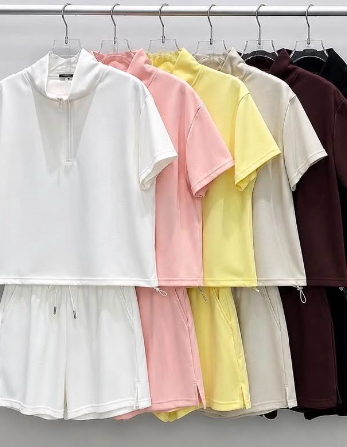 BLUSA ZÍPER + SHORT 