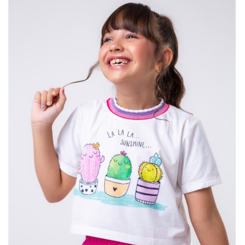 Cropped gola com punho 