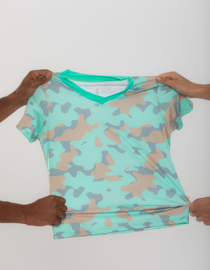 CAMISA DRY CAMUFLA FEMININO 
