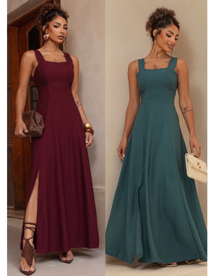 VESTIDO LISO