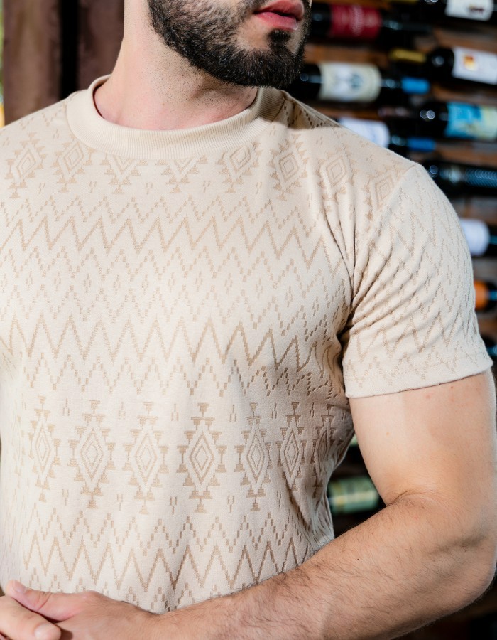 Camisa Básica Jaquard Texturizada 