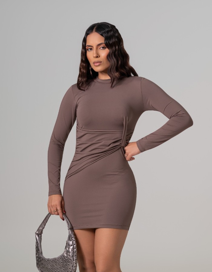 Vestido Manga Longa 
