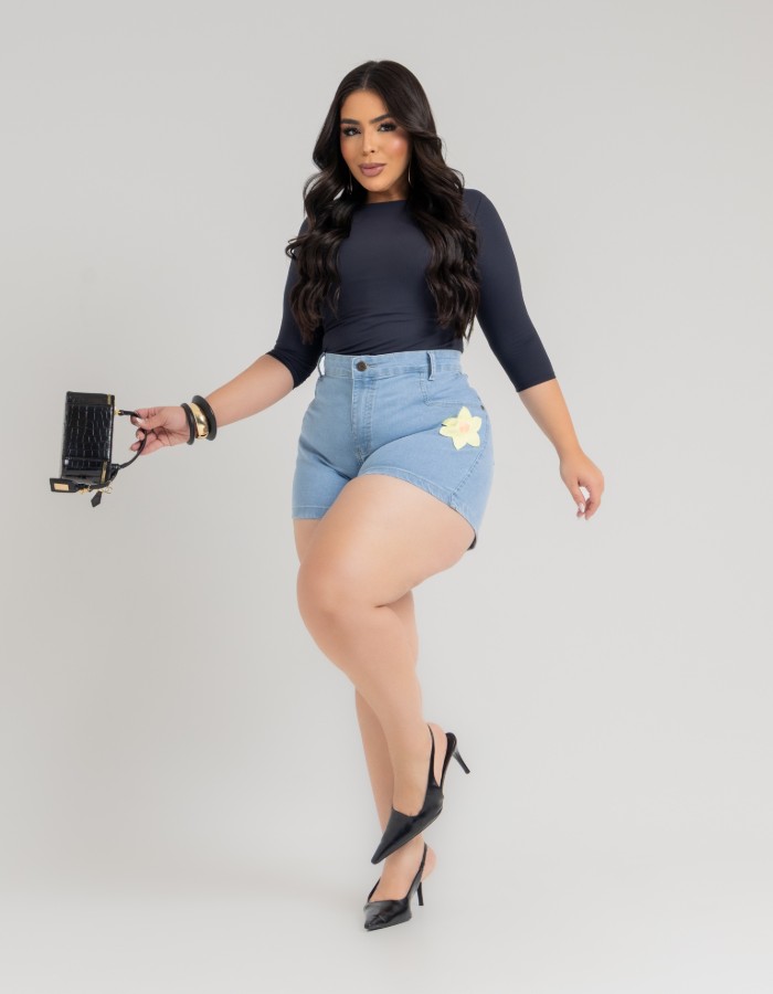 SHORT FEM PLUS LYCRA 