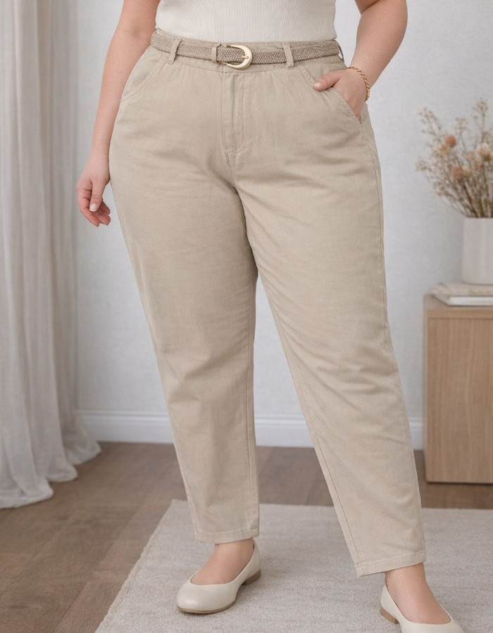 CALÇA SARJA PLUS COM ELASTANO