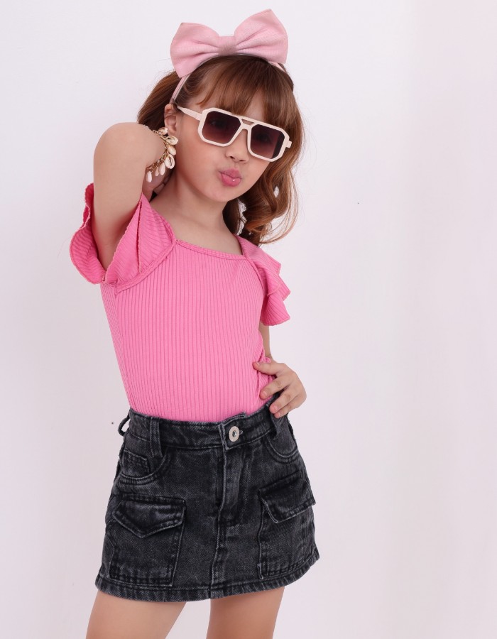 SHORT SAIA BLACK INFANTIL