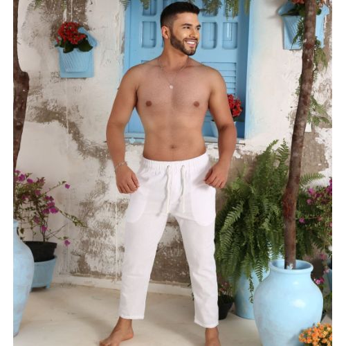 Calça alfaiataria linho 