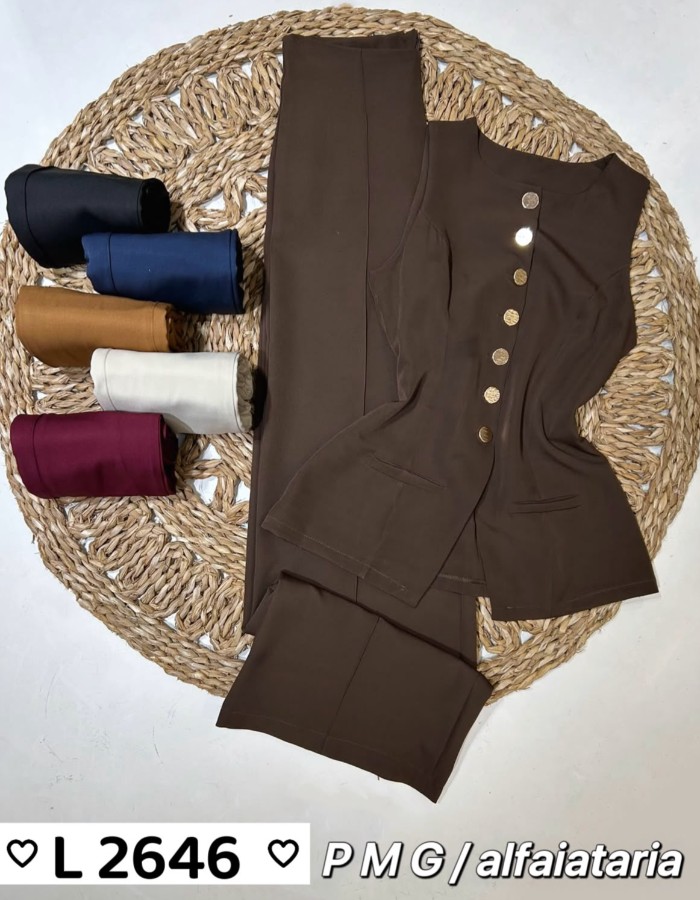 CONJUNTO ALFAIATARIA C/ CALÇA PANTALONA 