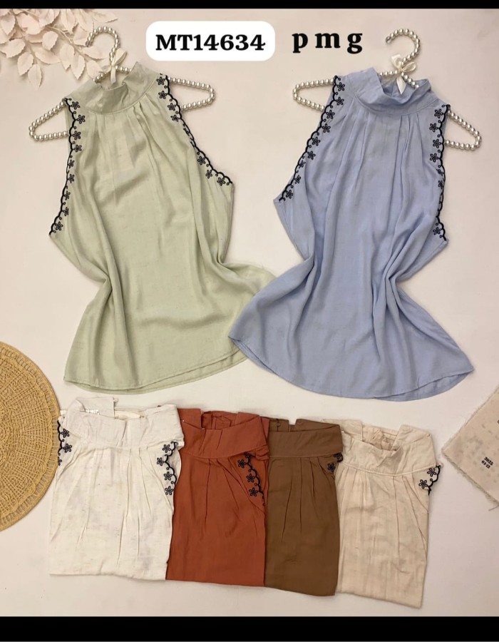 BLUSA CREPE C/LINHO