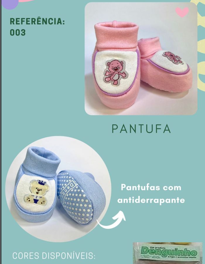 PANTUFA ANTIDERRAPANTE DENGUINHO