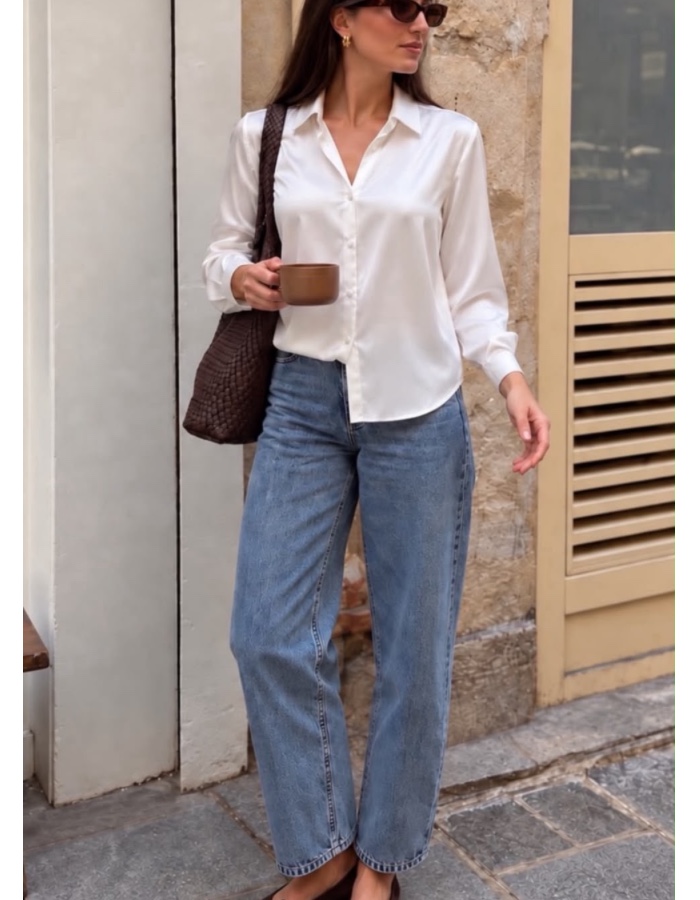 Camisa Cetim M/L