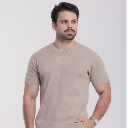 CAMISA TRICÔ V JACARD 