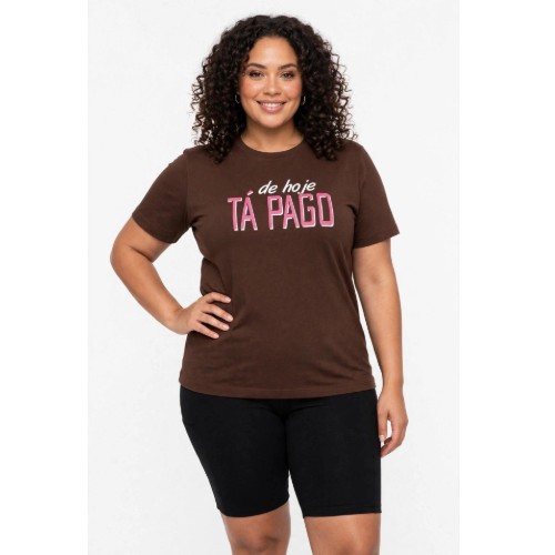 Camiseta oversize suede  de hoje tá pago 