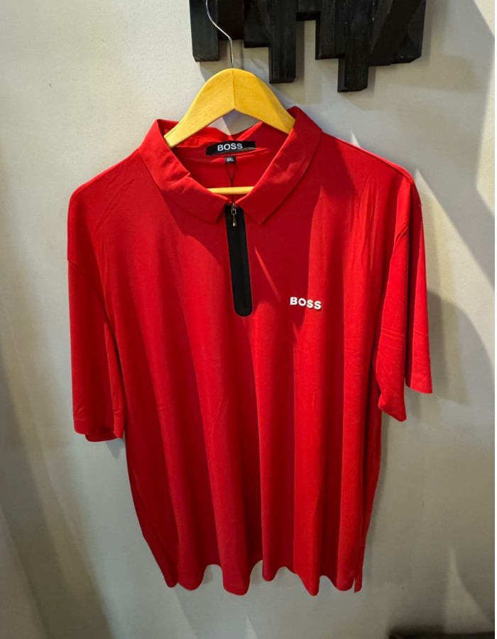 Polo Chinesa Boss Ziper 