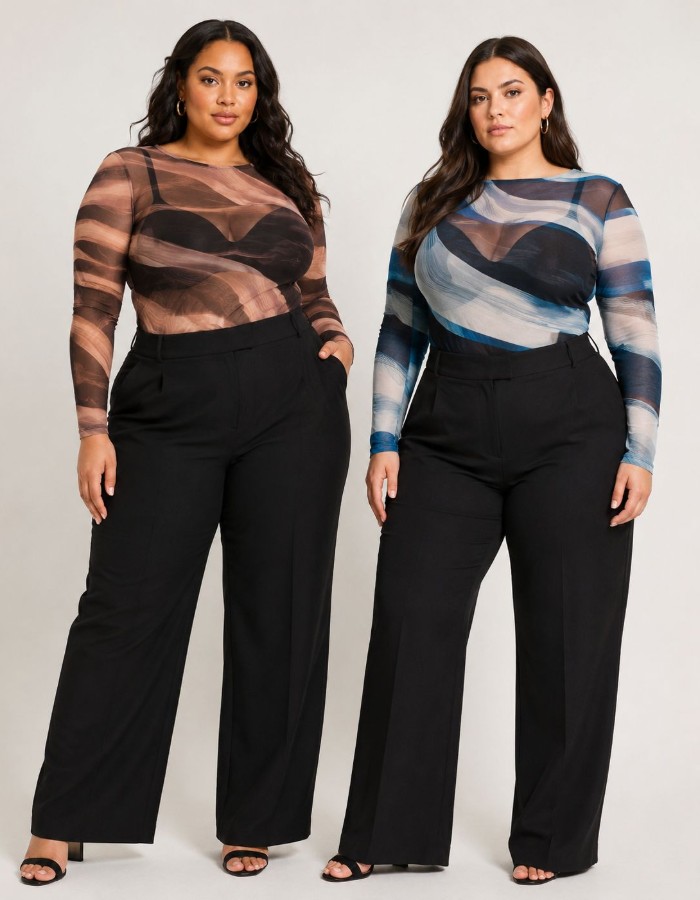 BODY TULE PLUS SIZE