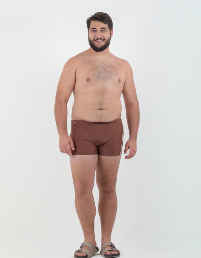 SUNGA BOX PLUS SIZE COM DETALHE 