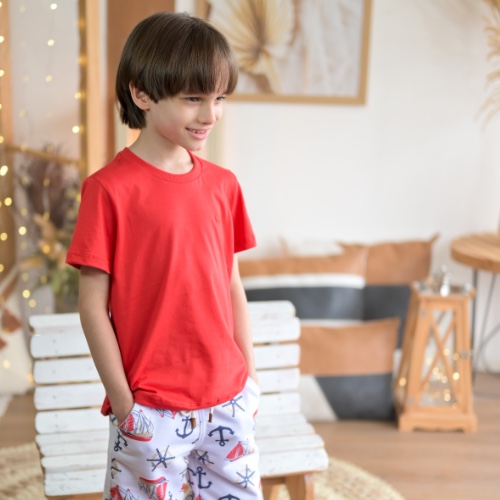 Camisa básica vermelha 