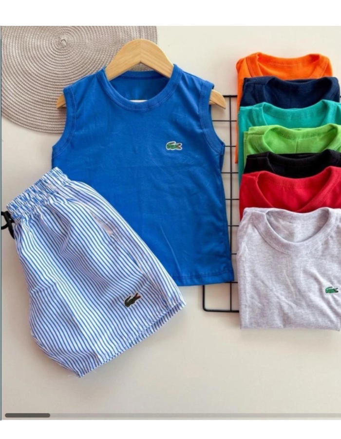Conjunto regata short tactel Lacoste 