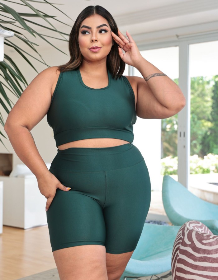 Conjunto Fit plus Size Basico