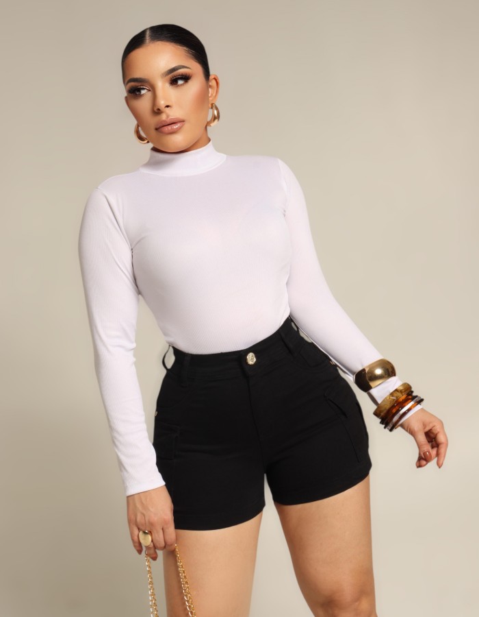SHORT CARGO  PRETO
