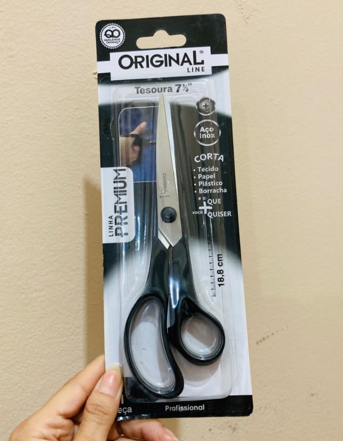 TESOURA LINHA PREMIUM 7.1/2'' POLEGADAS - ORIGINAL - 1 UND
