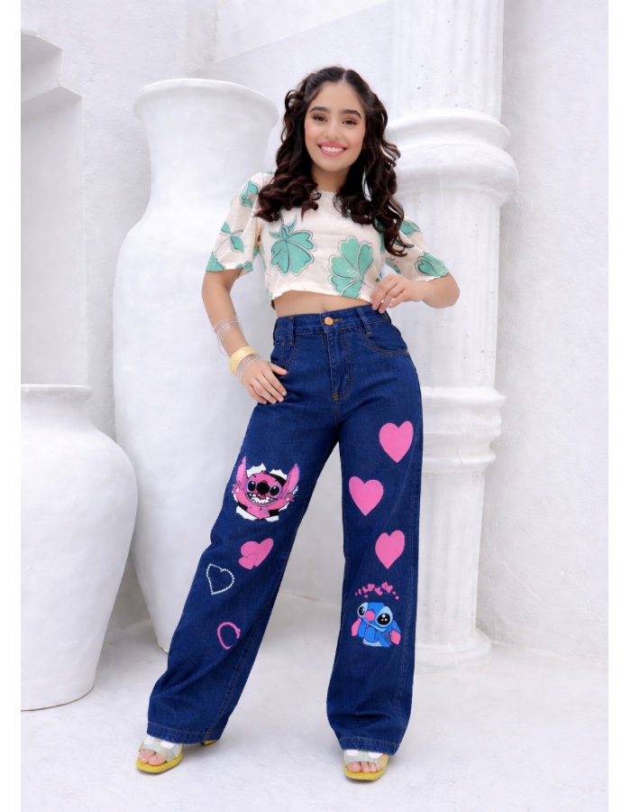 Calça Stitch juvenil 