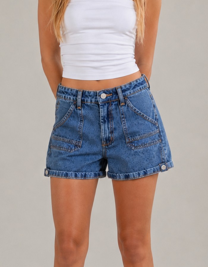 SHORT BOLSO CHAPADO