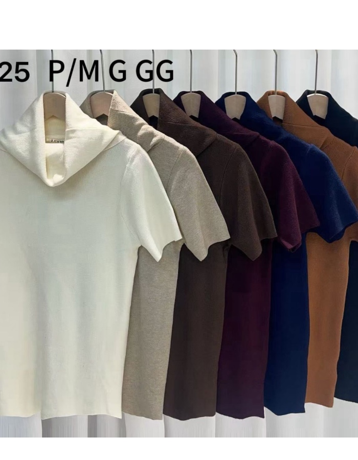 Blusa modal básica gola alta 