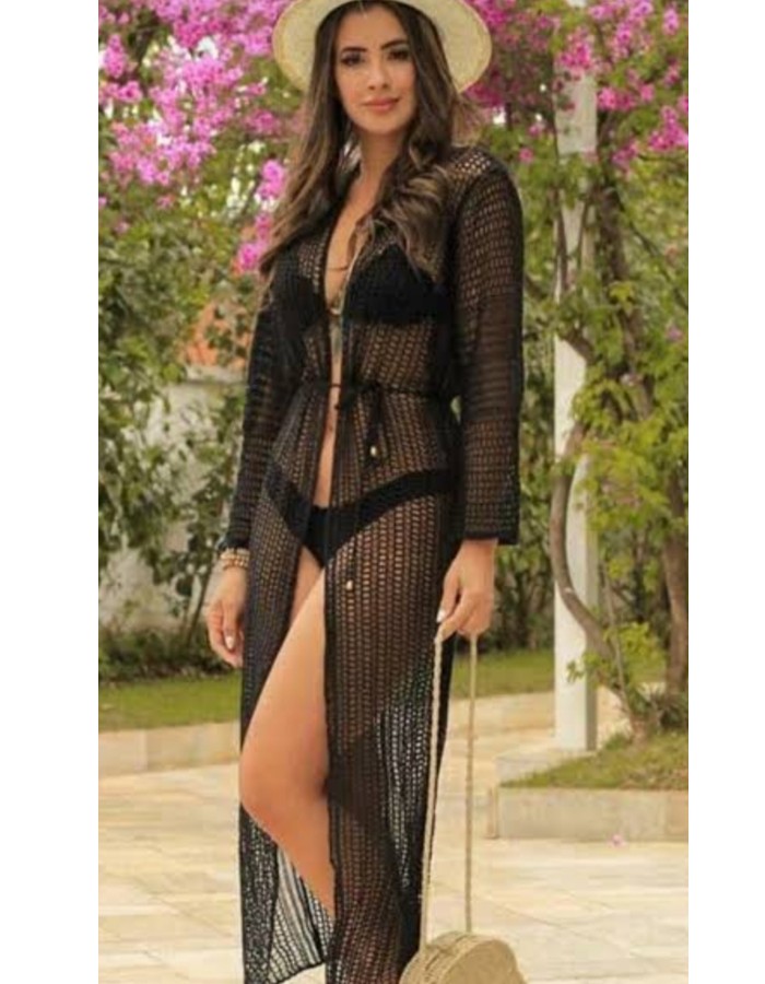 vestido saida aberto