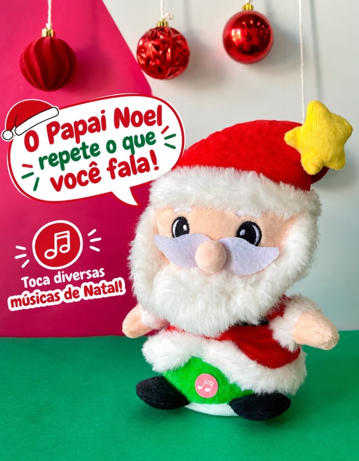 PAPEL NOEL COM FALA E MÚSICAS