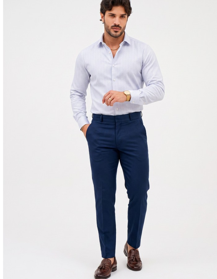 Calça Reta Alfaiataria Sarja Viena (R: 3-D)