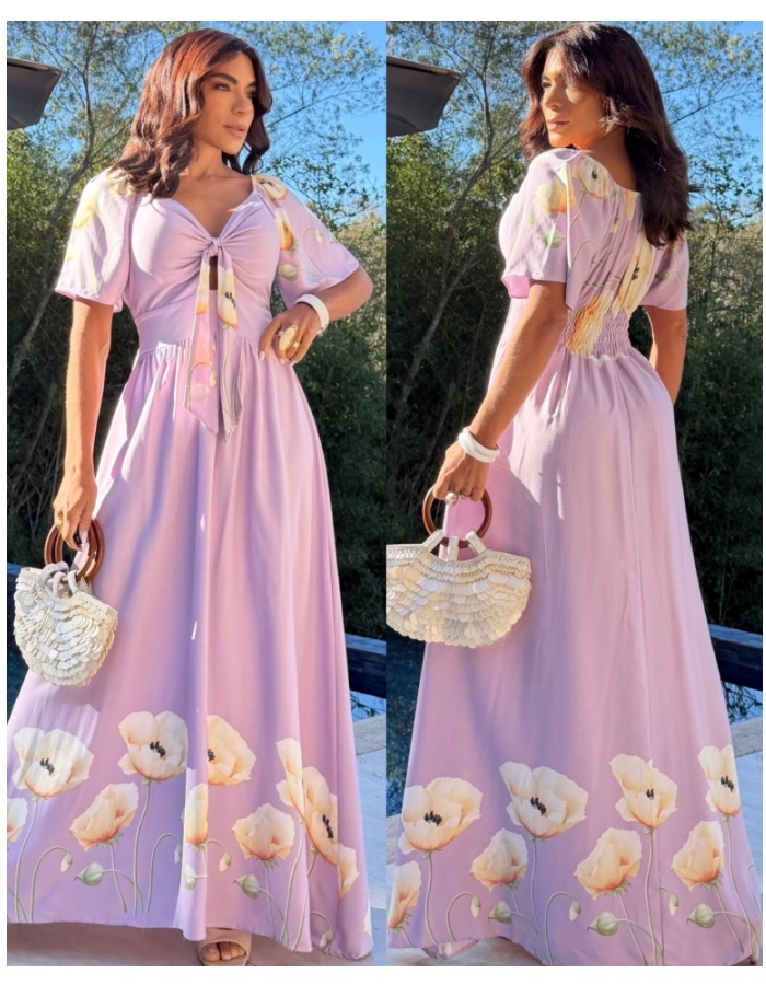 Vestido longo Mirela