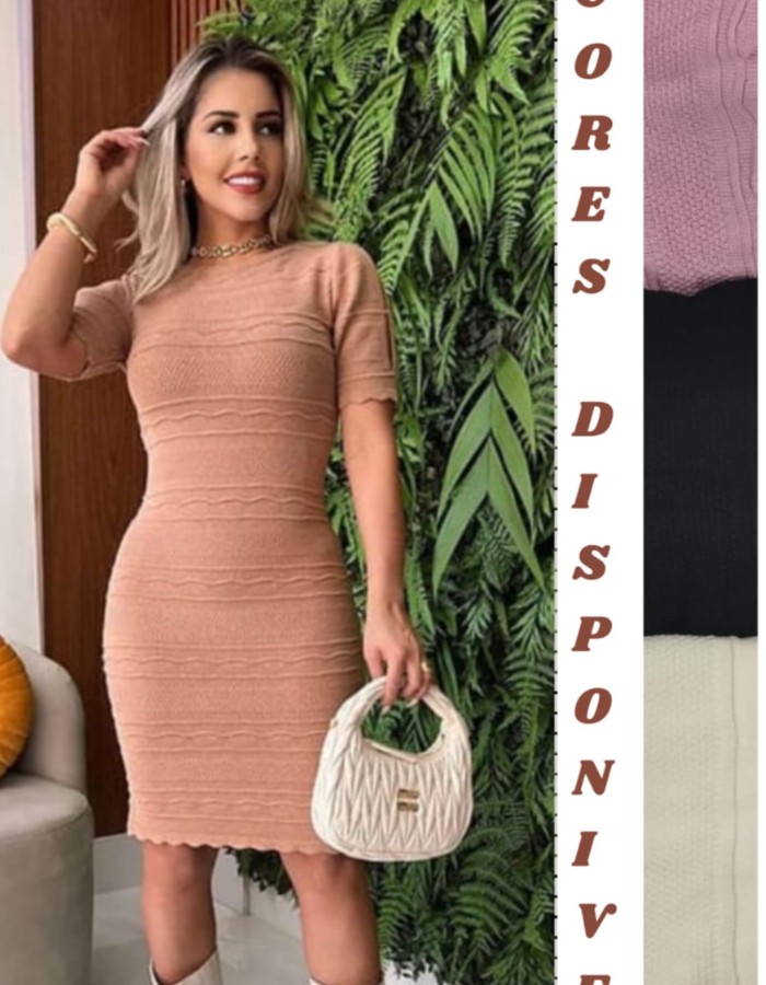 VESTIDO FURRADO NA MANGA