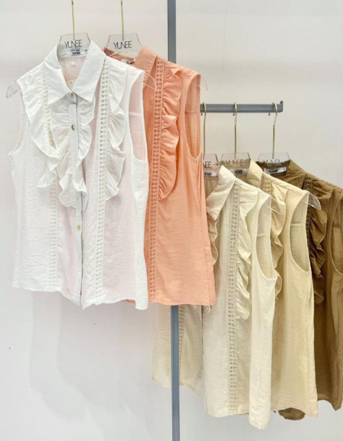 BLUSA CREPE IMPORTADA com renda