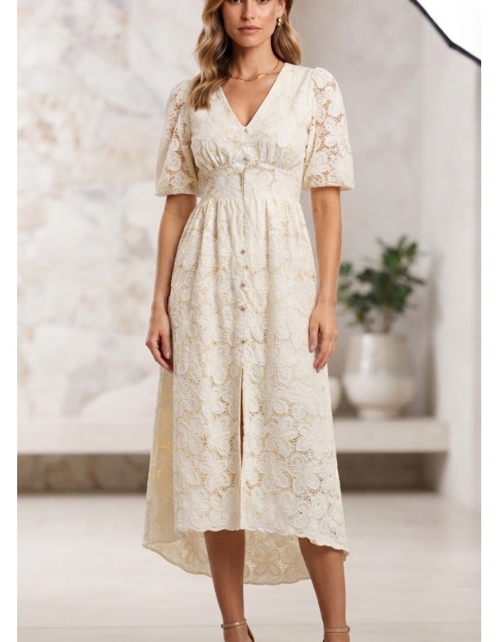 Vestido lese botão 