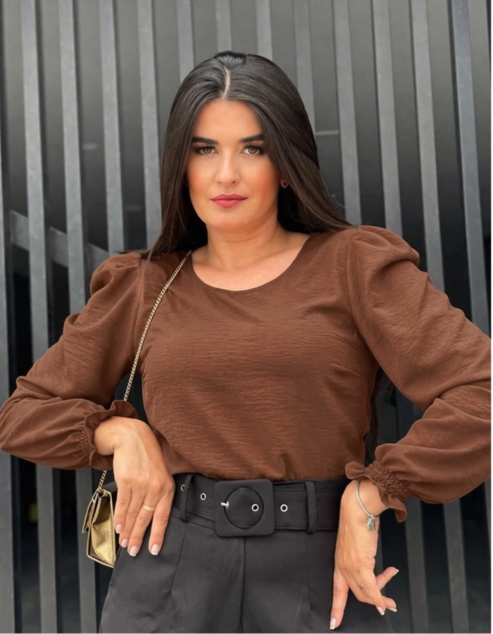 Blusa Clarice Manga Longa