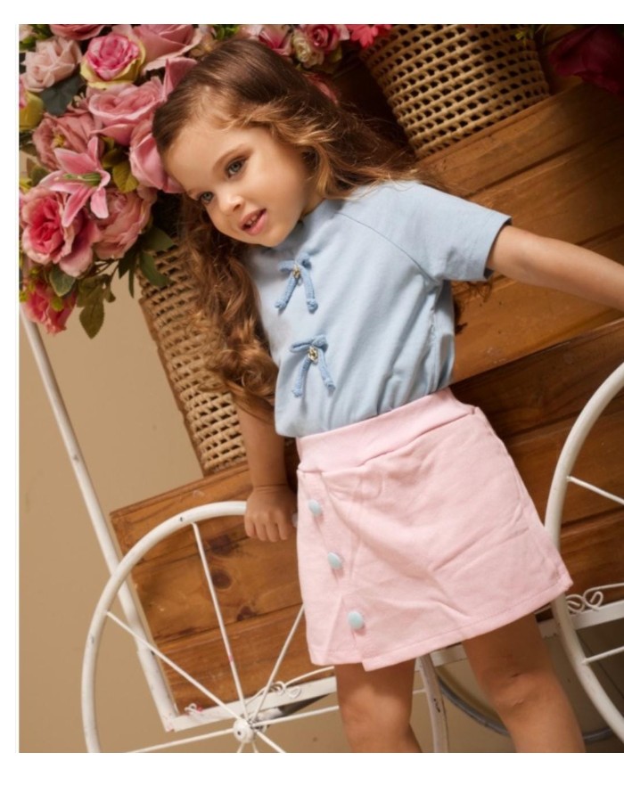 CONJUNTO SHORT SAIA INFANTIL